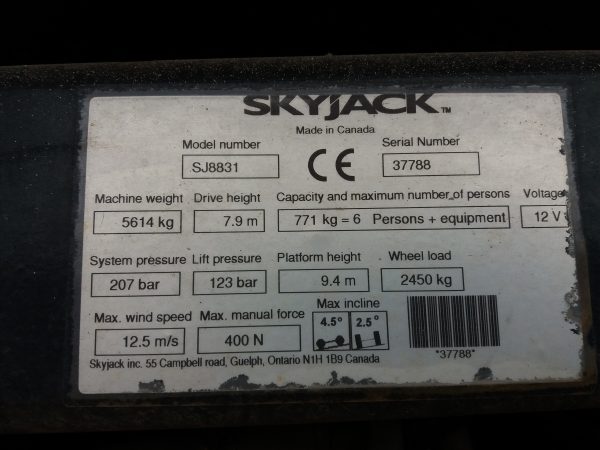 SKYJACK SJ8831 - Image 8
